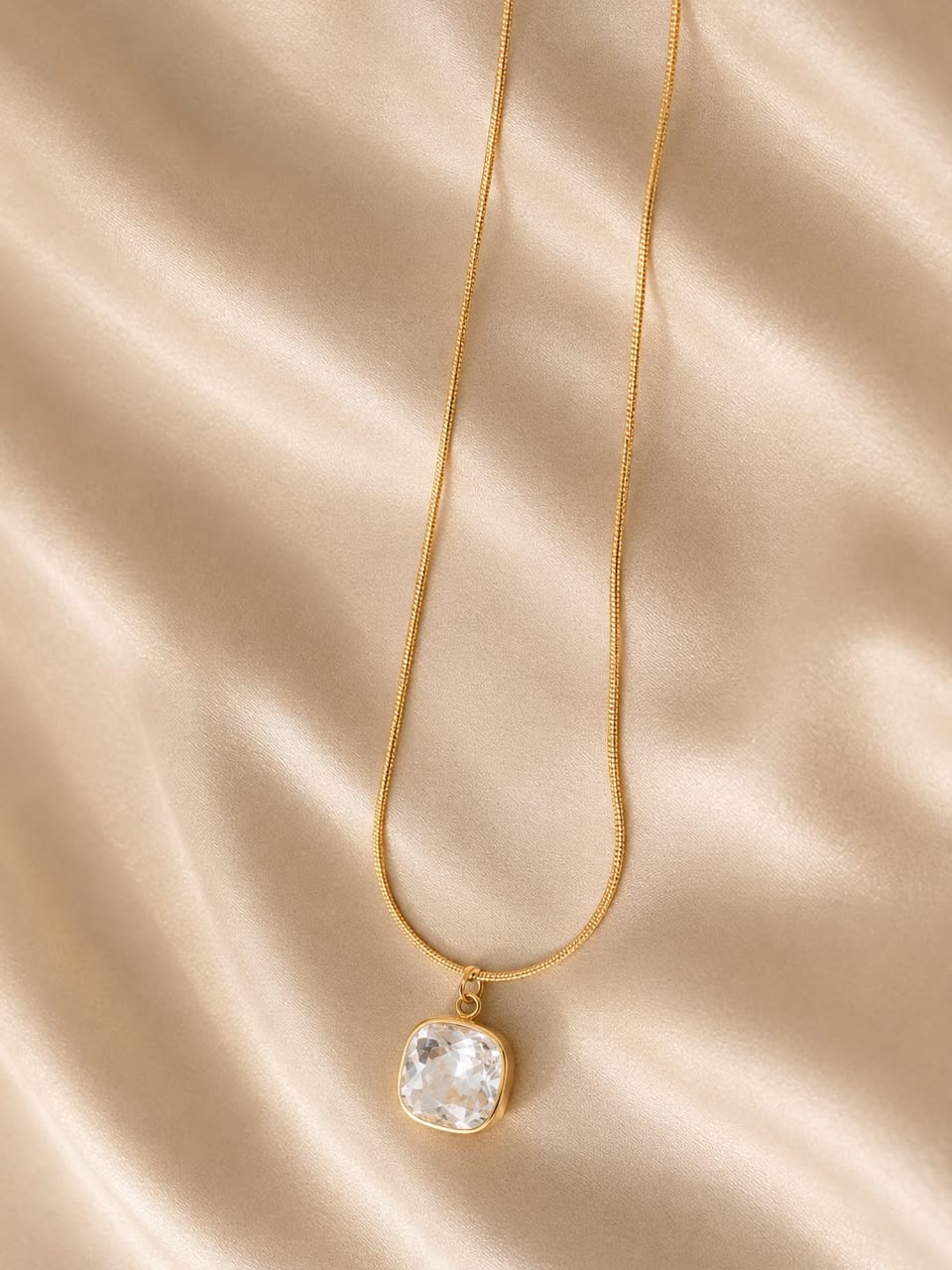 cushion-cut crystal