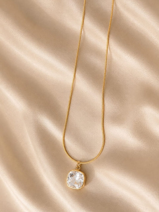 cushion-cut crystal