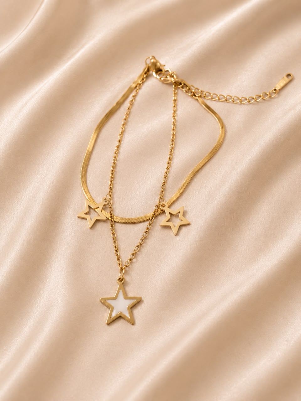 double layered gold-toned