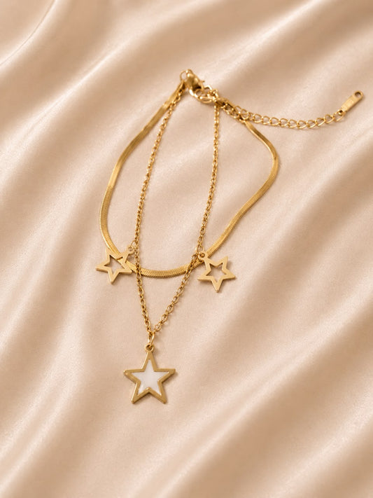 double layered gold-toned