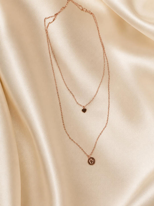 circular charm with a star cutout.